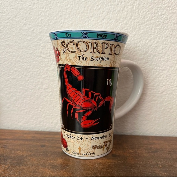 Zodiac Astrology Scorpio 6” Tall Large Latte Coffee Mug Design by Jack Dadd - Picture 1 of 5